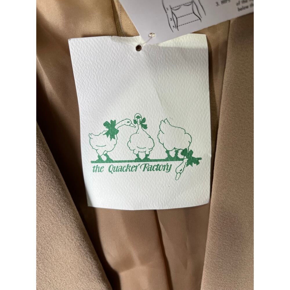 Quacker Factory 2X Giraffe Embroidered Blazer Jacket Safari Animal Novelty New - Picture 9 of 10